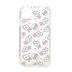Cute Pattern With Easter Bunny Egg Iphone 11 Tpu Uv Print Case by Simbadda