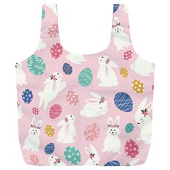 Cute Bunnies Easter Eggs Seamless Pattern Full Print Recycle Bag (XXXL)