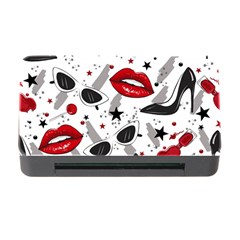 Red Lips Black Heels Pattern Memory Card Reader With Cf by Simbadda