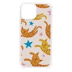 Cute Cats Seamless Pattern With Stars Funny Drawing Kittens Iphone 13 Mini Tpu Uv Print Case by Simbadda