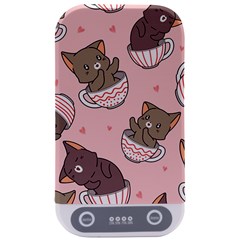 Seamless Pattern Adorable Cat Inside Cup Sterilizers by Simbadda