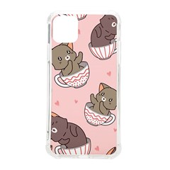 Seamless Pattern Adorable Cat Inside Cup Iphone 11 Pro Max 6 5 Inch Tpu Uv Print Case by Simbadda