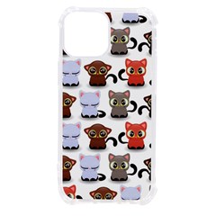 Seamless Pattern With Cute Little Kittens Various Color Iphone 13 Mini Tpu Uv Print Case by Simbadda