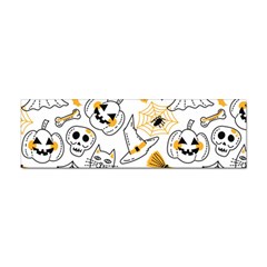 Funny Hand Drawn Halloween Pattern Sticker Bumper (100 Pack)