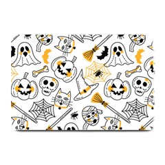 Funny Hand Drawn Halloween Pattern Plate Mats by Simbadda