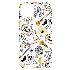 Funny Hand Drawn Halloween Pattern Iphone 14 Plus Black Uv Print Case by Simbadda