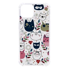 Pattern With Cute Cat Heads Iphone 13 Tpu Uv Print Case by Simbadda