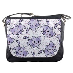 Cats Pattern Design Messenger Bag by Simbadda