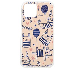 Cute Cats Doodle Seamless Pattern With Funny Characters Iphone 12 Pro Max Tpu Uv Print Case by Simbadda