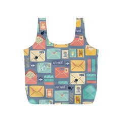 Pattern Postal Stationery Full Print Recycle Bag (s) by Simbadda