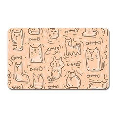 Cat Background Magnet (rectangular) by Simbadda