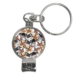 Many Dogs Pattern Nail Clippers Key Chain by Simbadda