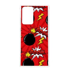 Pop Art Comic Pattern Bomb Boom Explosion Background Samsung Galaxy Note 20 Ultra Tpu Uv Case by Simbadda