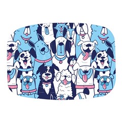 Dogs Seamless Pattern Mini Square Pill Box by Simbadda