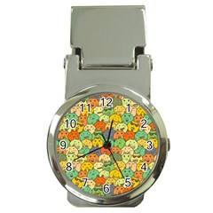 Seamless Pattern With Doodle Bunny Money Clip Watches by Simbadda