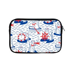 Nautical Cats Seamless Pattern Apple Macbook Pro 13  Zipper Case by Simbadda