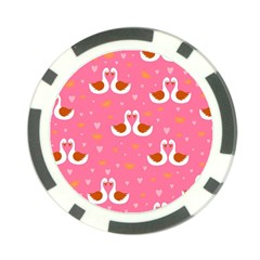 Swan Pattern Elegant Style Poker Chip Card Guard by Simbadda