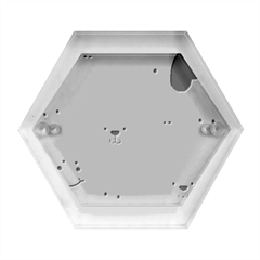 Seamless Pattern Vector With Animals Cartoon Hexagon Wood Jewelry Box by Simbadda