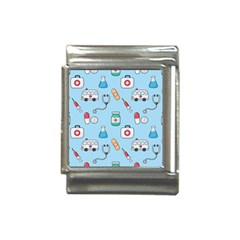 Medical Seamless Pattern Italian Charm (13mm)