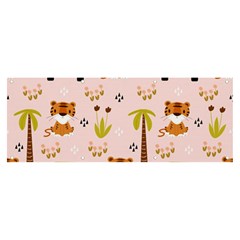 Cute Tiger Car Safari Seamless Pattern Banner And Sign 8  X 3  by Simbadda