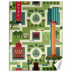 City Seamless Pattern Canvas 18  X 24  by Simbadda