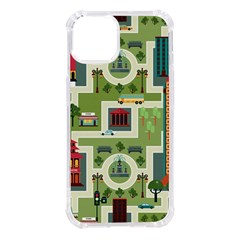 City Seamless Pattern Iphone 14 Tpu Uv Print Case by Simbadda