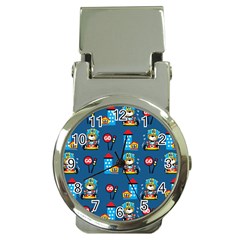 Racing-car-printing-set-cartoon-vector-pattern Money Clip Watches by Simbadda