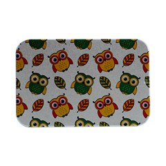 Background-with-owls-leaves-pattern Open Lid Metal Box (silver)   by Simbadda