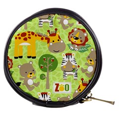 Funny Animals Cartoon Mini Makeup Bag by Simbadda