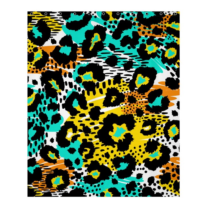 Seamless Leopard Wild Pattern Animal Print Shower Curtain 60  x 72  (Medium) 