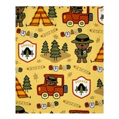 Seamless Pattern Funny Ranger Cartoon Shower Curtain 60  X 72  (medium)  by Simbadda