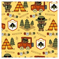 Seamless Pattern Funny Ranger Cartoon Lightweight Scarf  by Simbadda