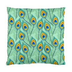 Lovely Peacock Feather Pattern With Flat Design Standard Cushion Case (two Sides) by Simbadda