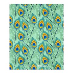 Lovely Peacock Feather Pattern With Flat Design Shower Curtain 60  X 72  (medium)  by Simbadda