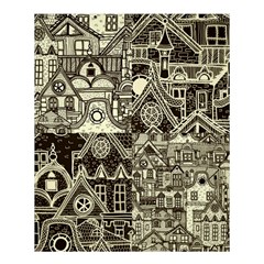 Four Hand Drawn City Patterns Shower Curtain 60  X 72  (medium)  by Simbadda