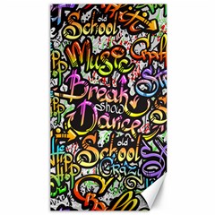 Graffiti Word Seamless Pattern Canvas 40  X 72  by Simbadda