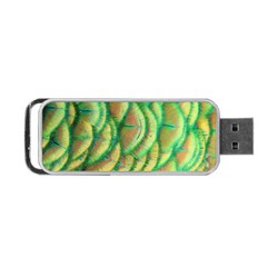 Beautiful Peacock Portable Usb Flash (two Sides) by Simbadda