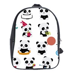 Playing Panda Cartoon School Bag (xl)