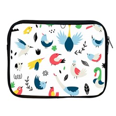 Vector Set Isolates With Cute Bird Scandinavian Style Apple iPad 2/3/4 Zipper Cases