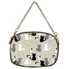 Cute Cat Seamless Pattern Chain Purse (two Sides) by Simbadda