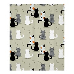 Cute Cat Seamless Pattern Shower Curtain 60  X 72  (medium)  by Simbadda