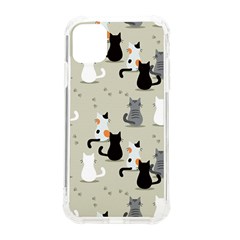 Cute Cat Seamless Pattern Iphone 11 Tpu Uv Print Case by Simbadda