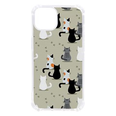 Cute Cat Seamless Pattern Iphone 13 Tpu Uv Print Case by Simbadda