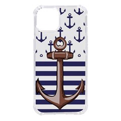 Anchor Background Design Iphone 14 Tpu Uv Print Case by Simbadda