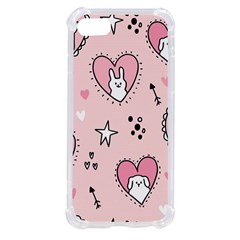 Cartoon Cute Valentines Day Doodle Heart Love Flower Seamless Pattern Vector Iphone Se by Simbadda