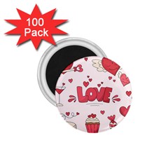 Hand Drawn Valentines Day Element Collection 1 75  Magnets (100 Pack)  by Simbadda
