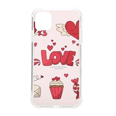 Hand Drawn Valentines Day Element Collection Iphone 11 Tpu Uv Print Case by Simbadda