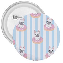 French-bulldog-dog-seamless-pattern 3  Buttons by Simbadda