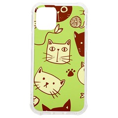 Cute-hand-drawn-cat-seamless-pattern Iphone 12 Mini Tpu Uv Print Case	 by Simbadda