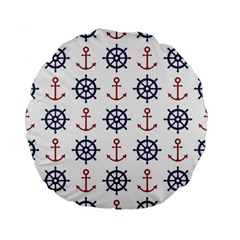 Nautical-seamless-pattern Standard 15  Premium Flano Round Cushions by Simbadda